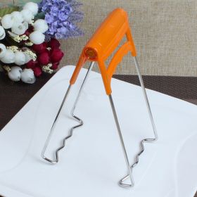 Bowl Holder Bowl Clamp Tongs Clip Pot Stainless Steel Foldable Dish Holder Steamer Lifter Picker Heat Insulation Plate Tong A