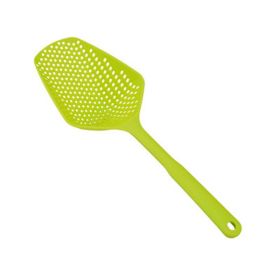 Nylon Large Colander Spoon With Water Scoop Plastic Ice Shovel Non-stick Filter Drain (Color: green, size: 34.5*5.7*12.7CM)
